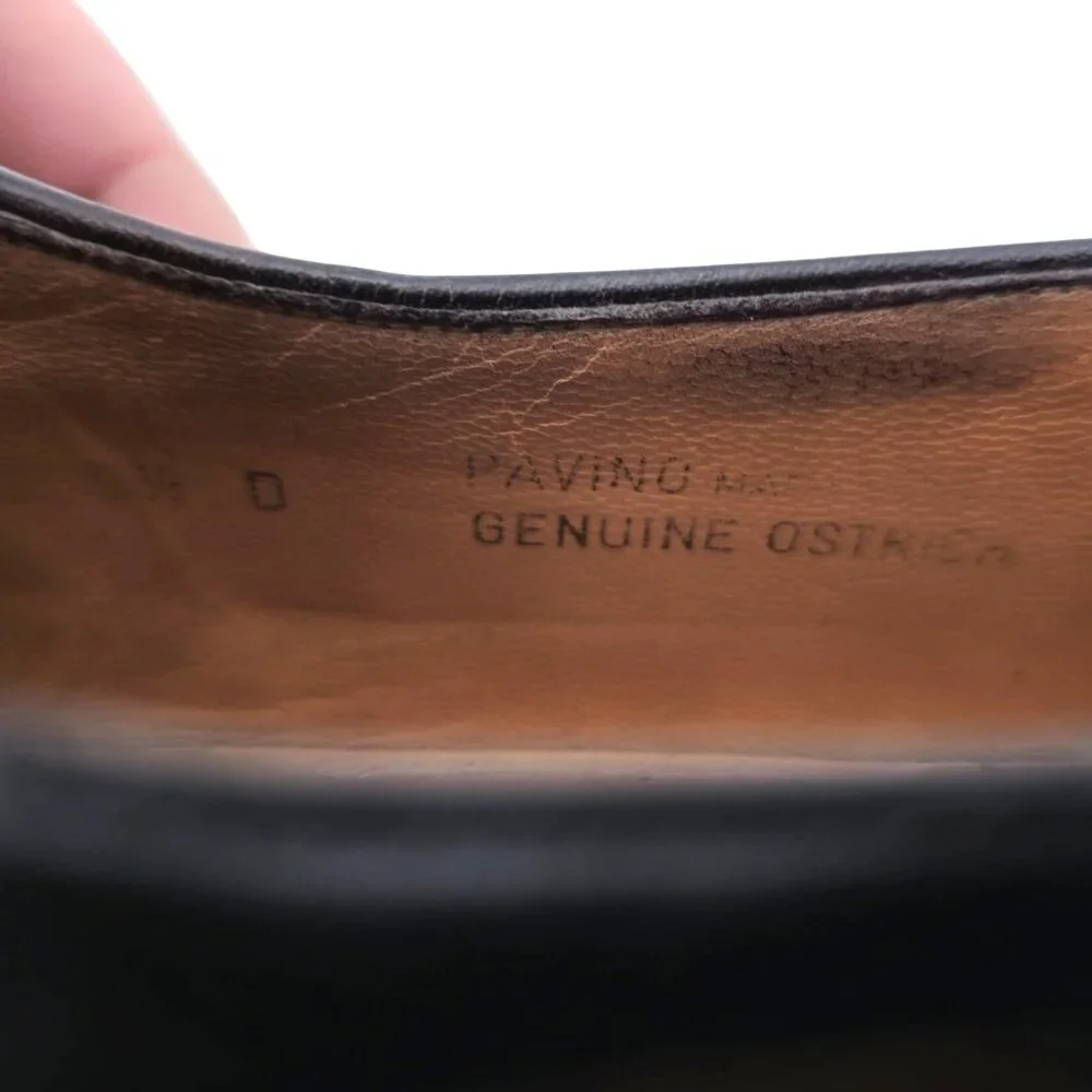 Vintage Bally Switzerland Exotic Ostrich Leather Dress Shoe Men 9.5 Brown Loafer - Picture 7 of 12